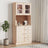 Highboard Alta 77X35X165 Cm Solid Wood Pine