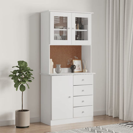 Highboard Alta 77X35X165 Cm Solid Wood Pine