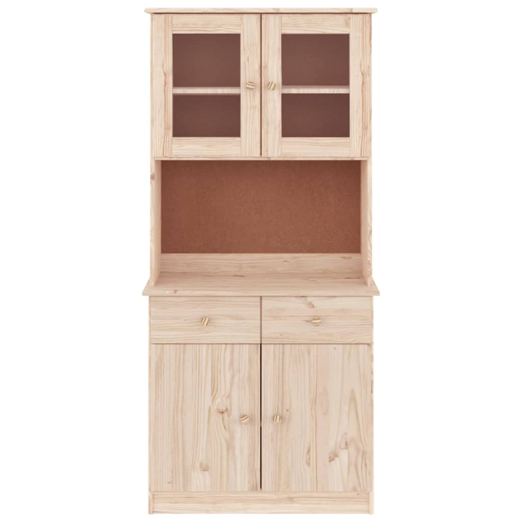 Highboard Alta 77X35X165 Cm Solid Wood Pine