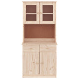 Highboard Alta 77X35X165 Cm Solid Wood Pine