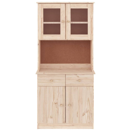 Highboard Alta 77X35X165 Cm Solid Wood Pine