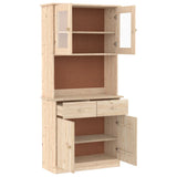 Highboard Alta 77X35X165 Cm Solid Wood Pine