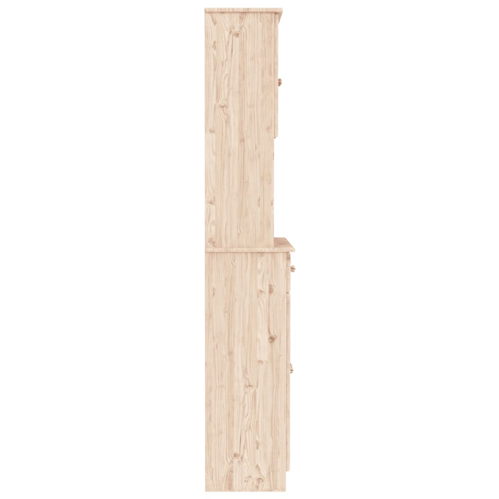 Highboard Alta 77X35X188 Cm Solid Wood Pine