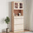 Highboard Alta 77X35X188Cm Solid Wood Pine