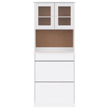 Highboard Alta 77X35X188Cm Solid Wood Pine