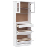 Highboard Alta 77X35X188Cm Solid Wood Pine
