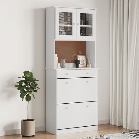 Highboard Alta 77X35X188Cm Solid Wood Pine