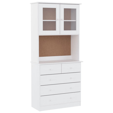 Highboard Alta 77X35X165 Cm Solid Wood Pine