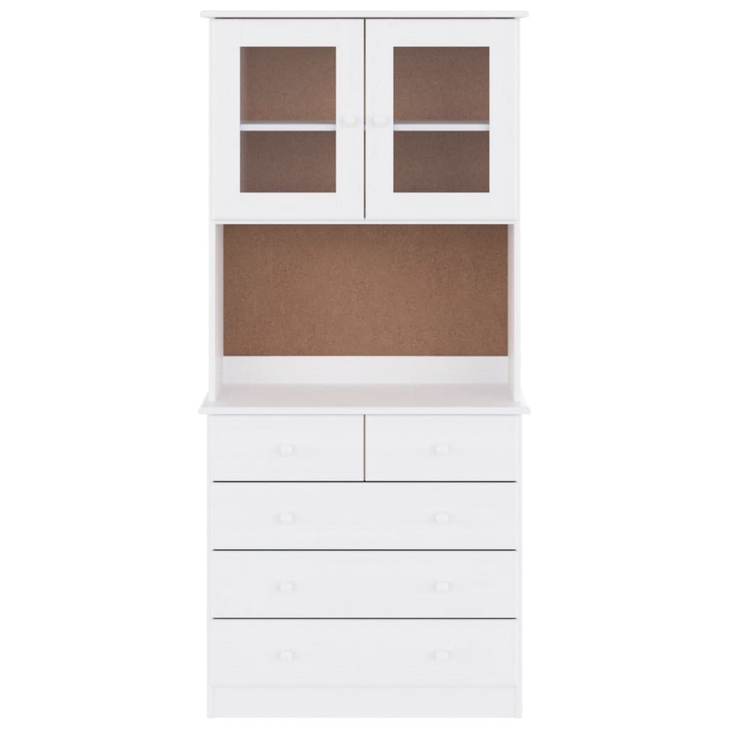 Highboard Alta 77X35X165 Cm Solid Wood Pine