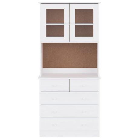 Highboard Alta 77X35X165 Cm Solid Wood Pine