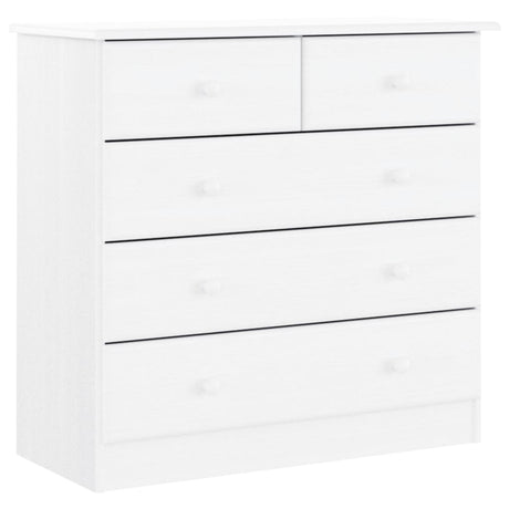 Highboard Alta 77X35X165 Cm Solid Wood Pine