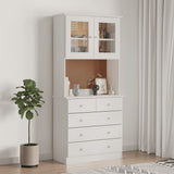 Highboard Alta 77X35X165 Cm Solid Wood Pine