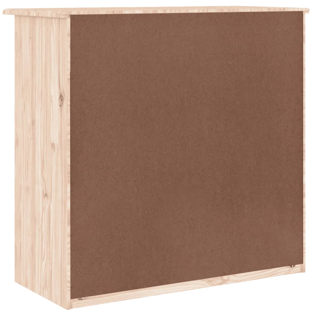 Chest Of Drawers Alta 77X35X73 Cm Solid Wood Pine