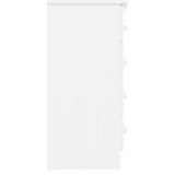 Chest of Drawers ALTA White 77x35x73 cm Solid Wood Pine