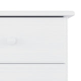 Chest of Drawers ALTA White 77x35x73 cm Solid Wood Pine
