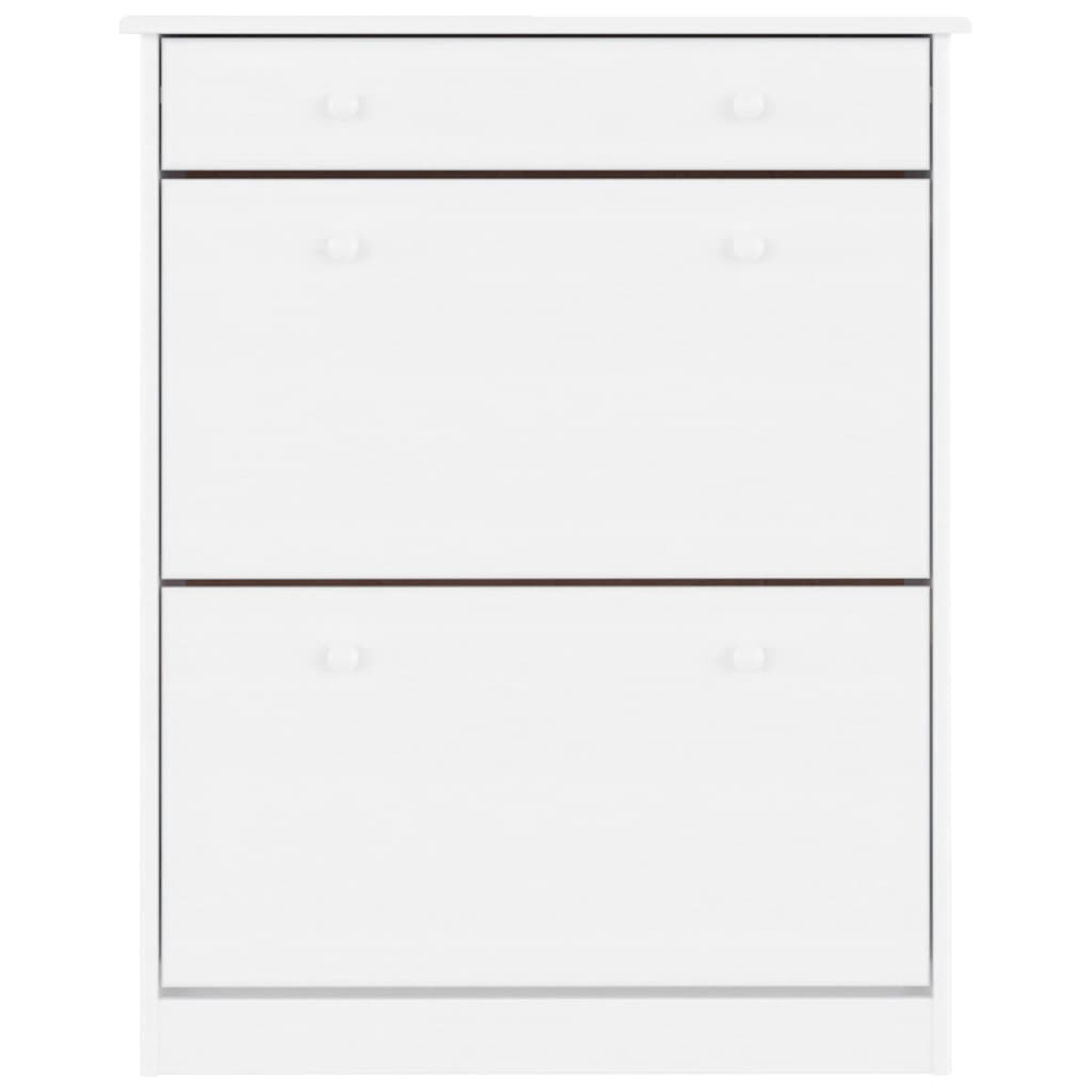 Shoe Cabinet Alta 77X35X96 Cm Solid Wood Pine