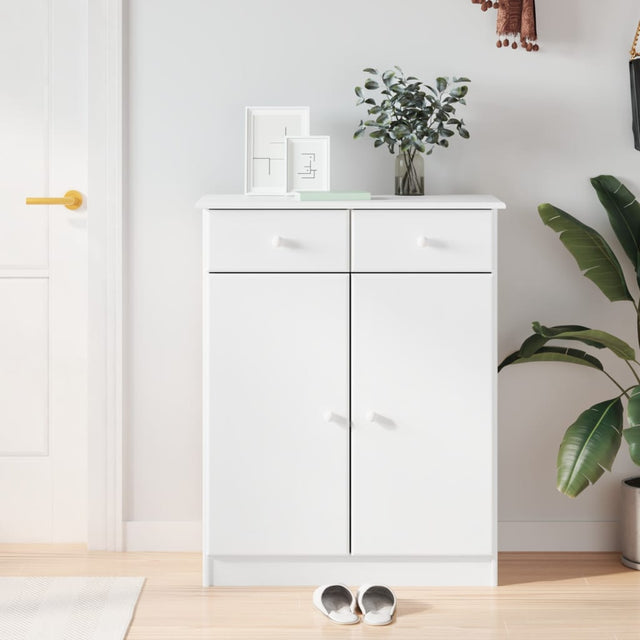 Shoe Cabinet Alta 77X35X96 Cm Solid Wood Pine