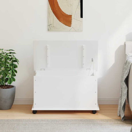 Storage Chest With Wheels Alta 73X39.5X43 Cm Solid Wood Pine