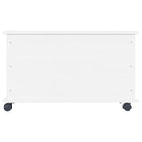 Storage Chest With Wheels Alta 73X39.5X43 Cm Solid Wood Pine