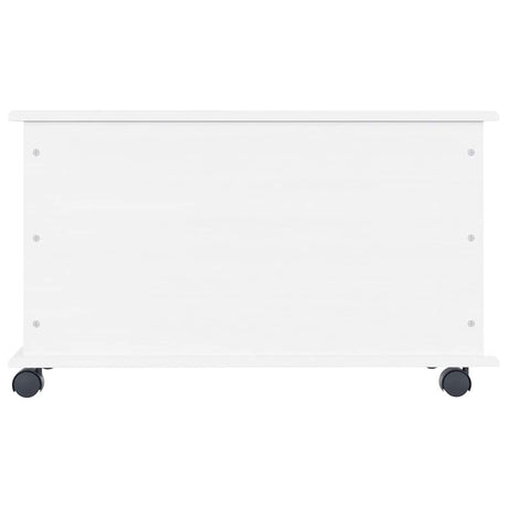 Storage Chest With Wheels Alta 73X39.5X43 Cm Solid Wood Pine
