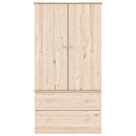 Wardrobe Alta 90X55X170 Cm Solid Wood Pine