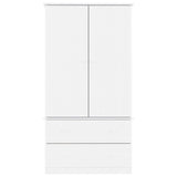 Wardrobe ALTA White 90x55x170 cm Solid Wood Pine