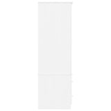 Wardrobe ALTA White 90x55x170 cm Solid Wood Pine