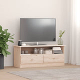 Tv Cabinet With Drawers Alta 100X35X41 Cm Solid Wood Pine