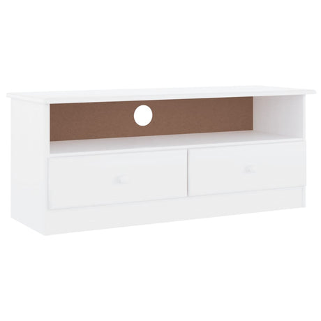 Tv Cabinet With Drawers Alta 100X35X41 Cm Solid Wood Pine