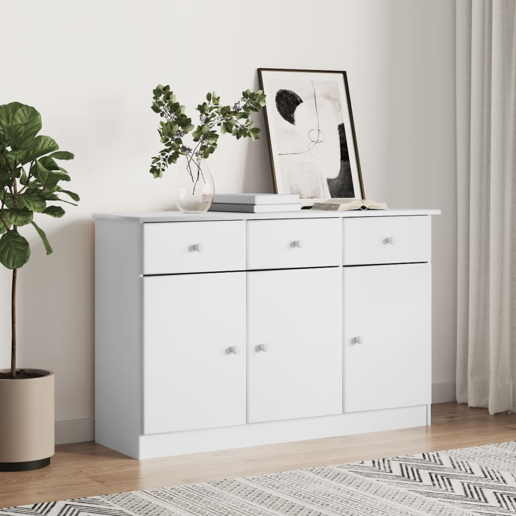 Sideboard Alta 112X35X73 Cm Solid Wood Pine