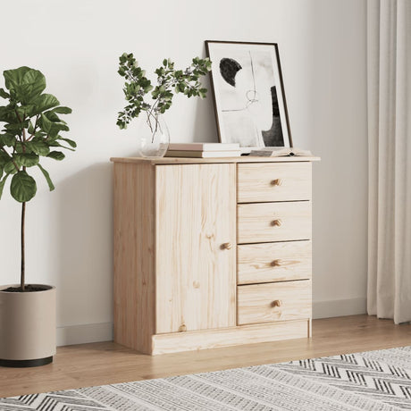 Sideboard Alta 77X35X73 Cm Solid Wood Pine