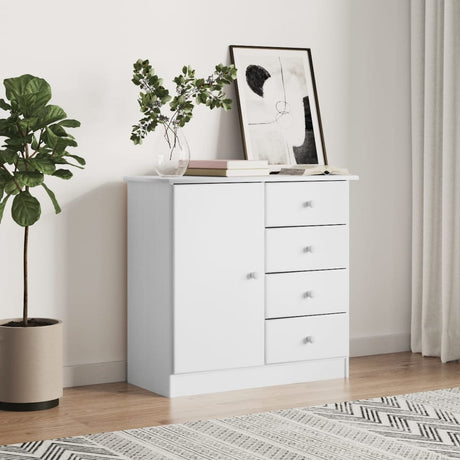 Sideboard Alta 77X35X73 Cm Solid Wood Pine