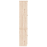 Glass Display Cabinet Alta 77X35X186.5 Cm Solid Wood Pine