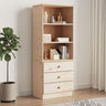 Bookcase With Drawers Alta 60X35X142 Cm Solid Wood Pine