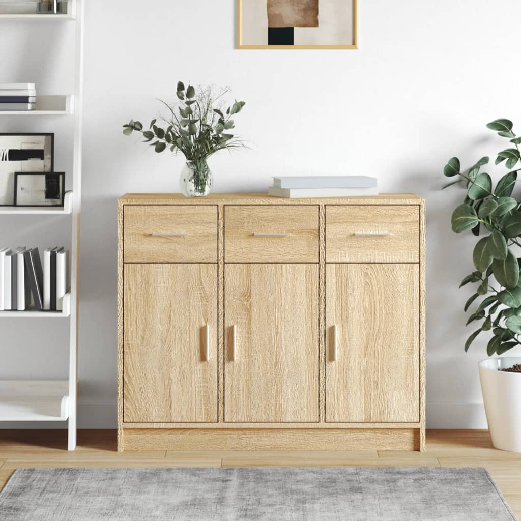 Sideboard 91X28X75 Cm Engineered Wood