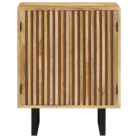 Sideboard With 2 Doors 55X35X70 Cm Solid Wood Mango