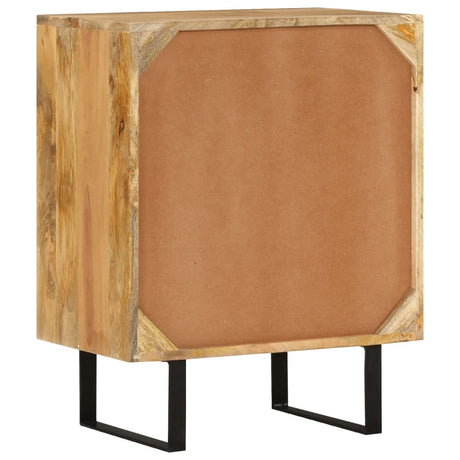 Sideboard With 2 Doors 55X35X70 Cm Solid Wood Mango
