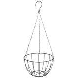 Hanging Basket Brackets With Planters 4 Pcs Black Steel