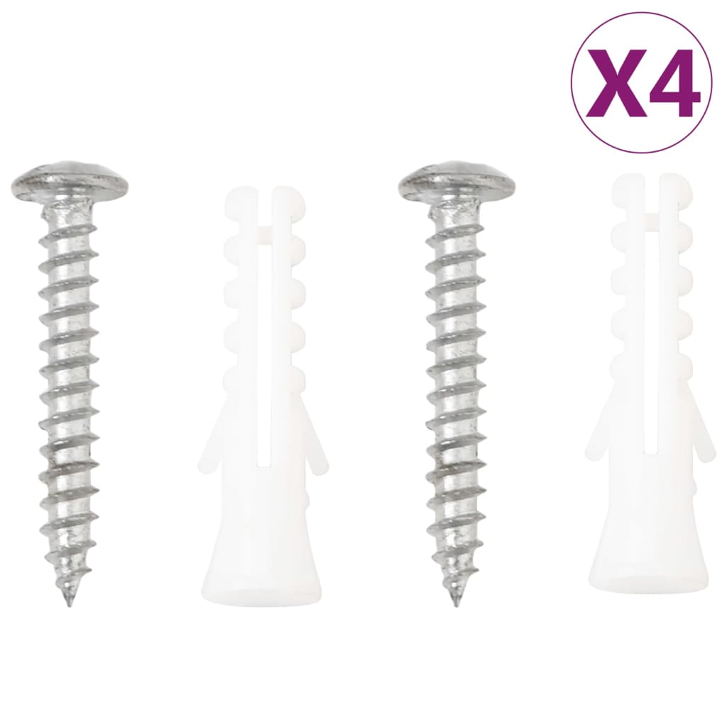 Hanging Basket Brackets With Planters 4 Pcs Black Steel