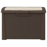 Garden Storage Box With Seat Cushion 125 L Pp