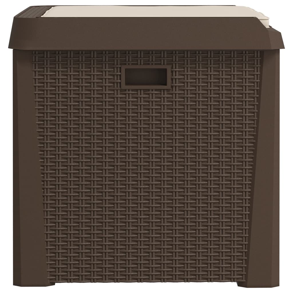 Garden Storage Box With Seat Cushion 125 L Pp