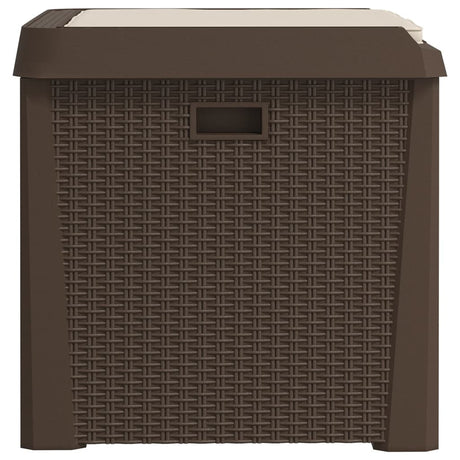 Garden Storage Box With Seat Cushion 125 L Pp