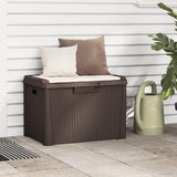 Garden Storage Box With Seat Cushion 125 L Pp