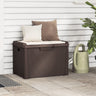 Garden Storage Box With Seat Cushion 125 L Pp