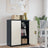 Office Cabinet With 2 Doors Grey 90 Cm Steel