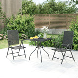 5 Piece Garden Dining Set Anthracite Steel