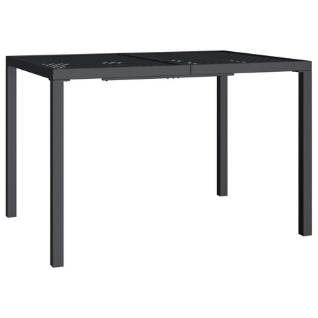 3 Piece Garden Dining Set Anthracite Steel
