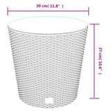 Planter With Removable Inner 15 / Pp Rattan