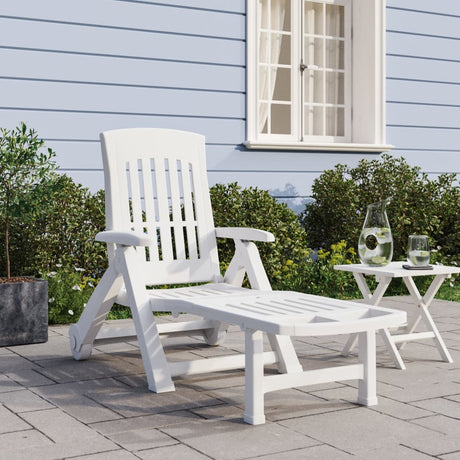 Folding Sun Lounger With Wheels Pp