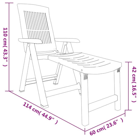 Sun Lounger Plastic